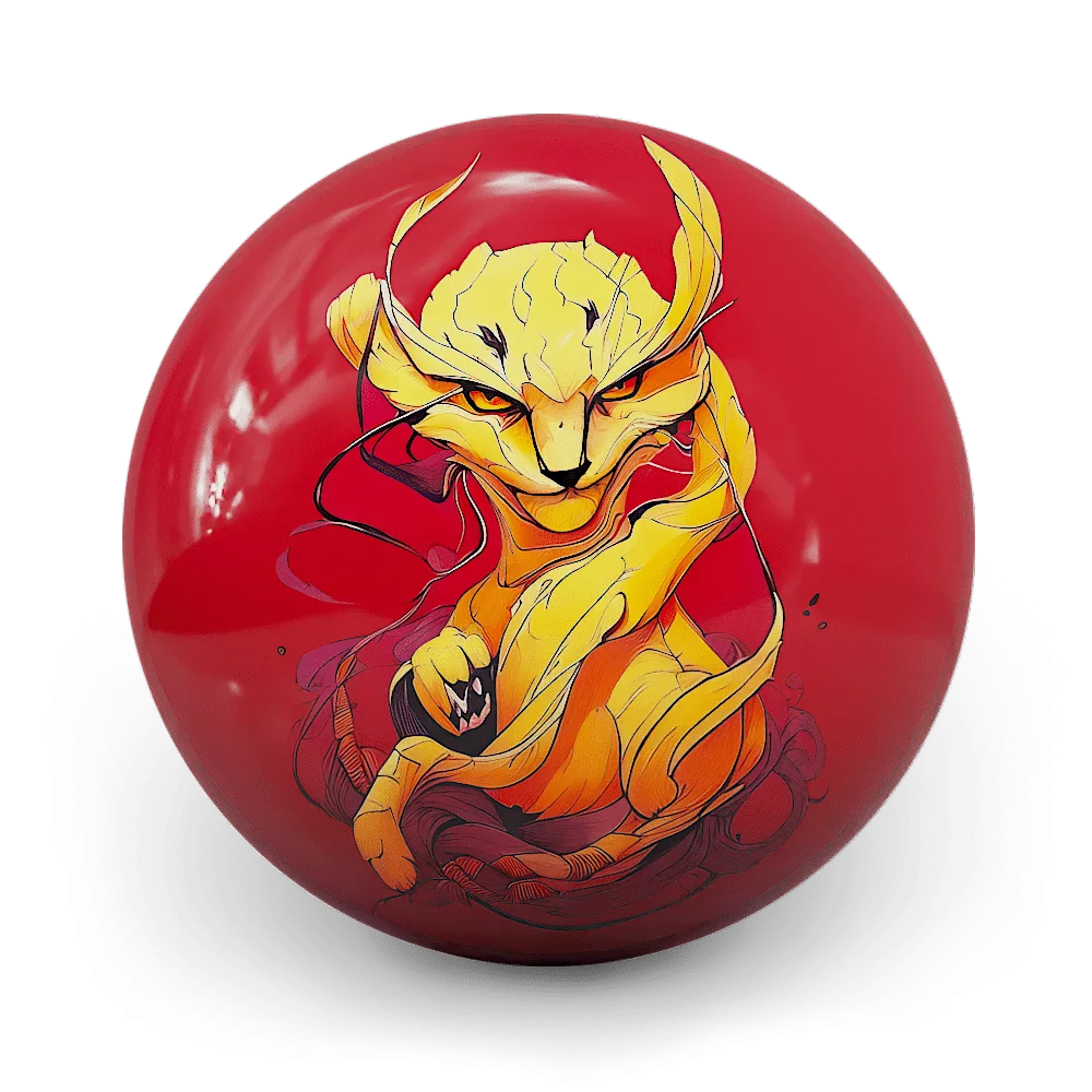 On The Ball-Bowlingbälle im Design Top Dragon Cat