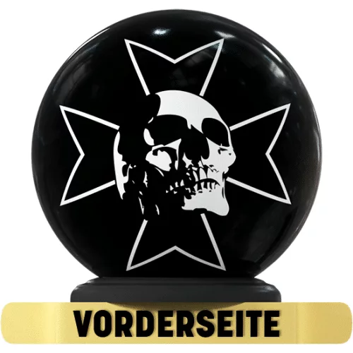 On The Ball-Bowlingbälle im Design Top Skull Iron